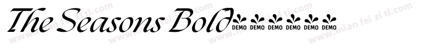 The Seasons Bold字体转换